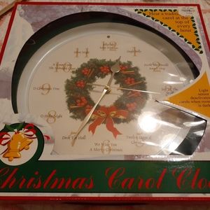 CHRISTMAS CAROL CLOCK - NEW SEALED